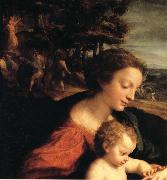 Correggio Wedding of Saint Catherine,details USA oil painting artist