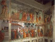 MASACCIO Frescoes in the Cappella Brancacci oil painting reproduction