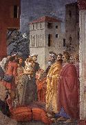 MASACCIO The Distribution of Alms and the Death of Ananias USA oil painting artist