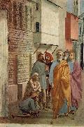 MASACCIO St Peter Healing the Sick with his Shadow painting