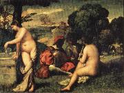 Titian Concert oil painting artist