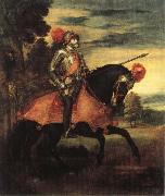 Titian Equestrian Portrait of Charles V painting