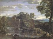 Domenichino Landscape with the Flight into Egypt (mk05) USA oil painting artist