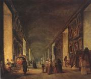 louvre The Grande Galerie at the Louvre between (mk05) oil painting reproduction