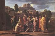 Poussin Christ Healing the Blind (mk05) oil painting on canvas