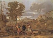 Poussin Autumn or the Grapes from the Promised Land (mk05) oil painting reproduction