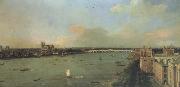 Canaletto Il Tamigi col ponte di Westminster nel fondo (mk21) oil painting on canvas