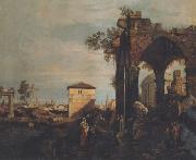 Canaletto Paesaggio con rovine (mk21) USA oil painting reproduction