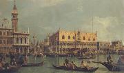 Canaletto La Piazzetta e il Palazzo Kucale dal bacino di S.Marco (mk21) oil painting on canvas