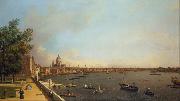 View of London The Thames from Somerset House towards the City (mk25), Canaletto