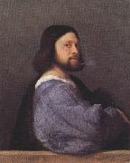 Titian Portrait of a Man (mk33) oil painting on canvas