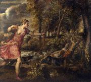 Titian The Death of Actaeon (mk25) oil painting on canvas