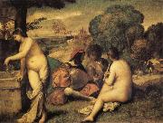 Giorgione Concert Champetre USA oil painting artist