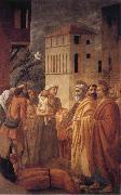 St Peter distributes the Goods of the Community and The Death of Ananias, MASACCIO