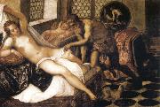 Tintoretto Vulcan Suuprises Venus and Mars USA oil painting artist