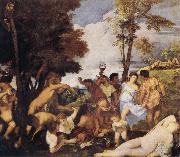 Titian Bacchanalia oil painting picture wholesale