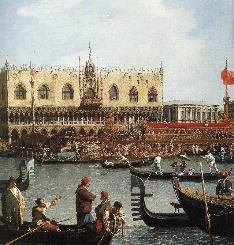 Canaletto Return of the Bucentoro to the Molo on Ascension Day (detail) d