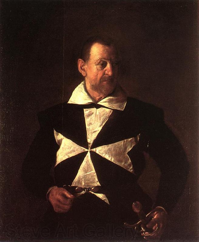 Caravaggio Portrait of Alof de Wignacourt fg