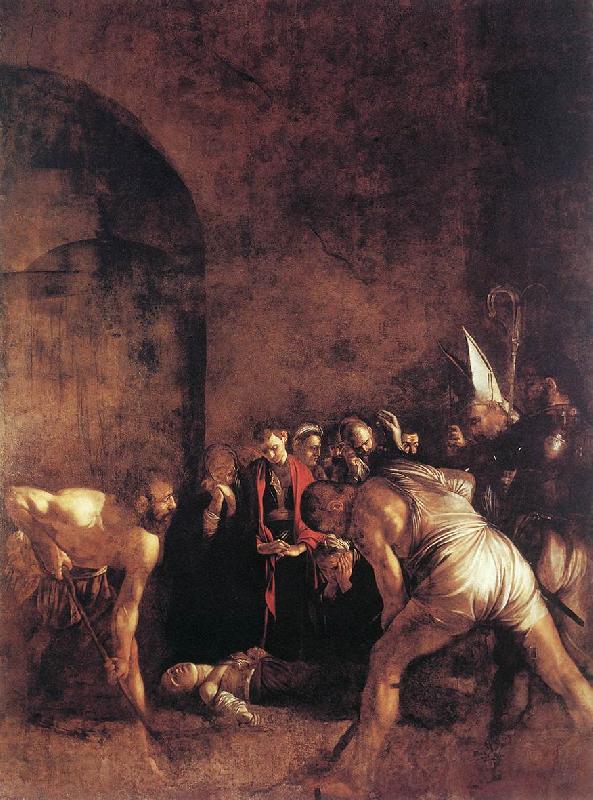 Caravaggio Burial of St Lucy fg