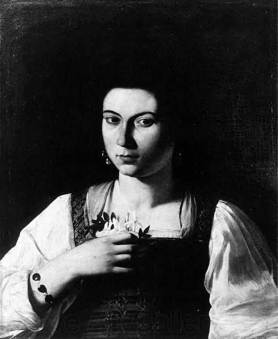 Caravaggio Portrait of a Courtesan fg
