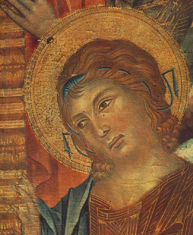 Cimabue The Madonna in Majesty (detail) dfg