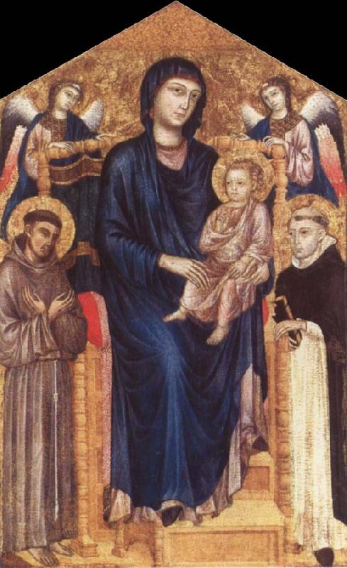 cimabue madonna enthroned with angels. Cimabue Madonna and Child