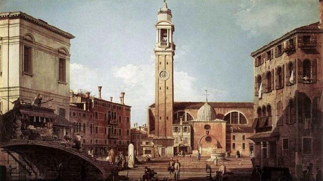 Canaletto View of Campo Santi Apostoli