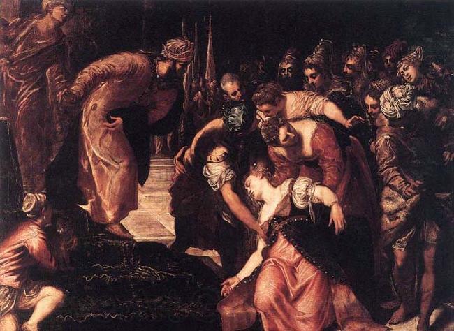 Tintoretto Esther before Ahasuerus
