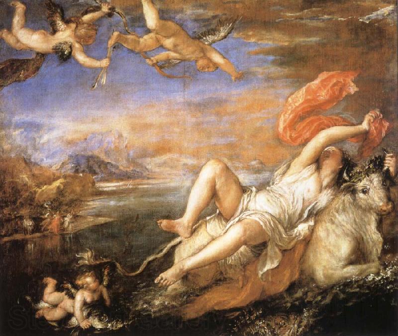 Titian The robbery of Europe