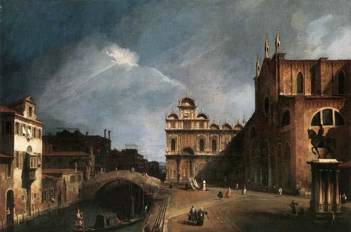 Canaletto Santi Giovanni e Paolo and the Scuola di San Marco