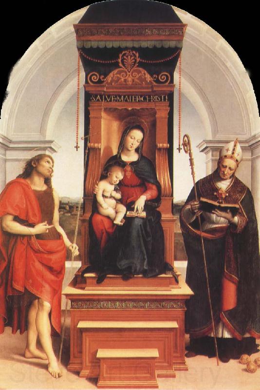 Raphael Virgin and Child with SS.John the Baptist and Nicholas