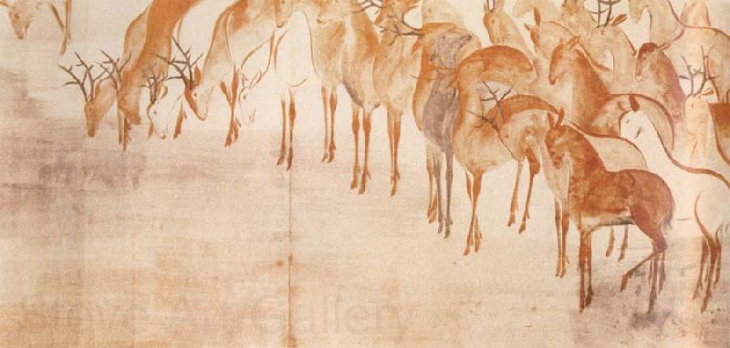 Caravaggio poem scroll with deer