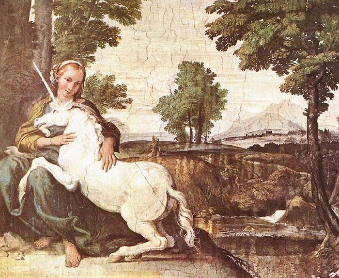 Domenichino A Virgin with a Unicorn