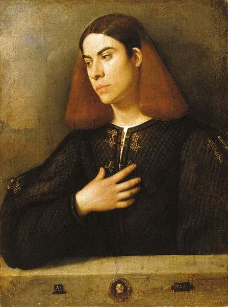 Giorgione The Budapest Portrait of a Young Man