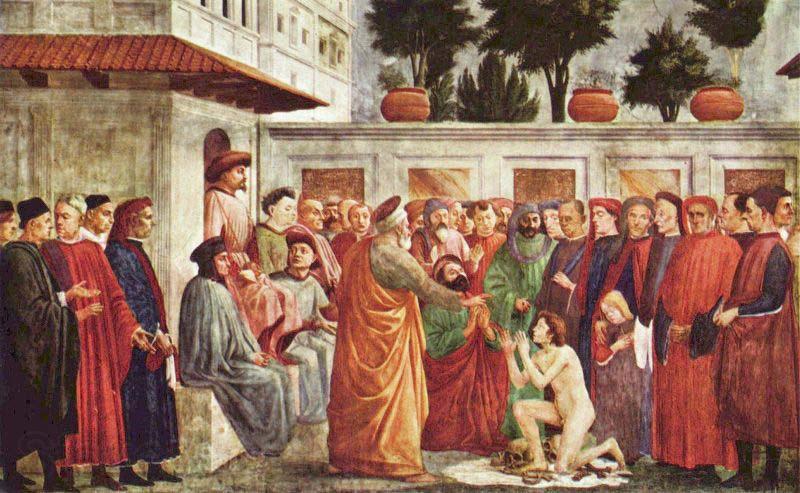 MASACCIO Resurrection of the Son of Theophilus