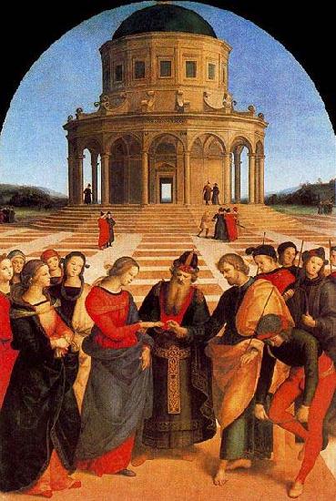 Raphael The Wedding of the Virgin, Raphael most sophisticated altarpiece of this period.