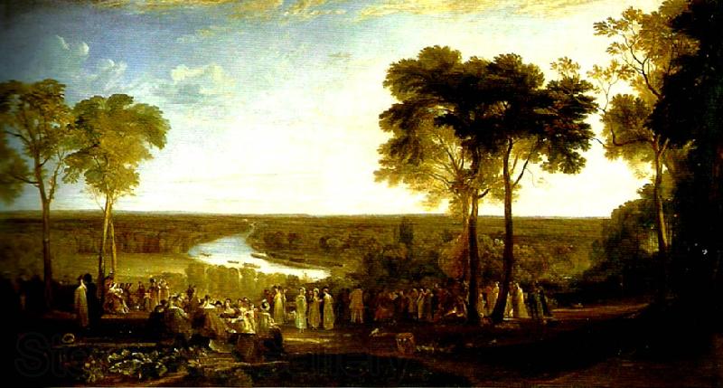 J.M.W.Turner england:richmond hill, on the prince regent's birthday