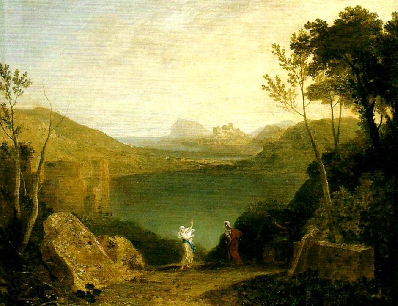 J.M.W.Turner aeneas and the sibyl, lake avernus