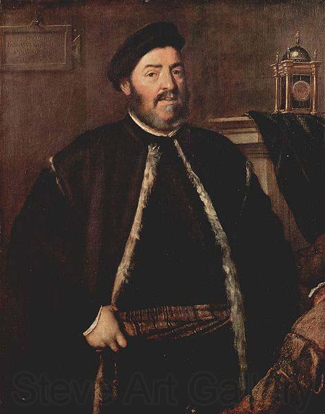 Titian Portrat des Fabrizio Salvaresio