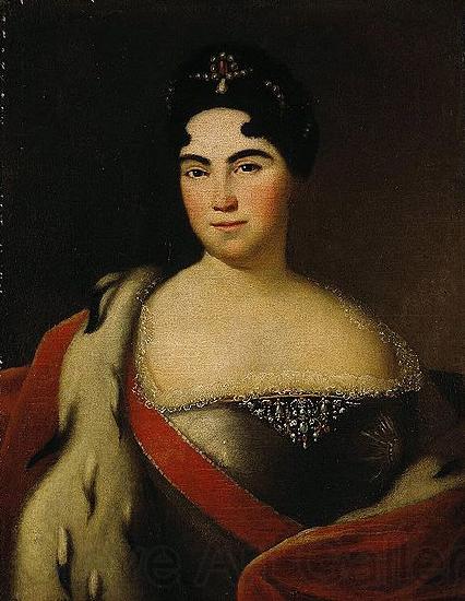 Anonymous Portrait of Catherine I Portraiture