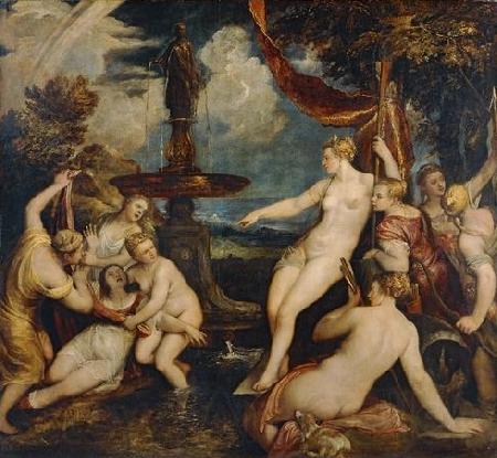 Titian Diana and Callisto by Titian