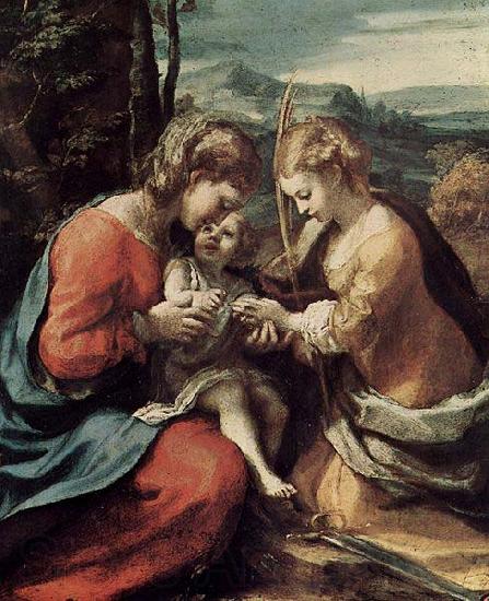 Correggio Die Mystische Hochzeit der Hl. Katharina von Alexandrien