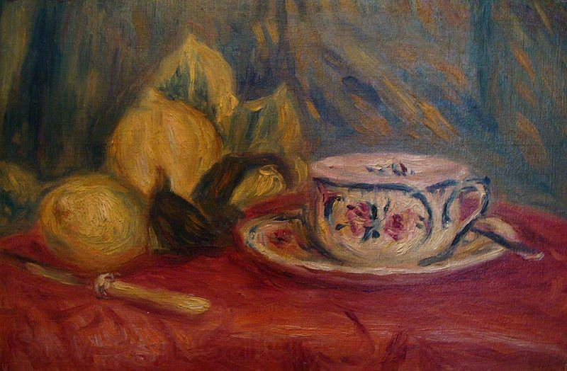 Pierre Auguste Renoir Lemons and Teacup