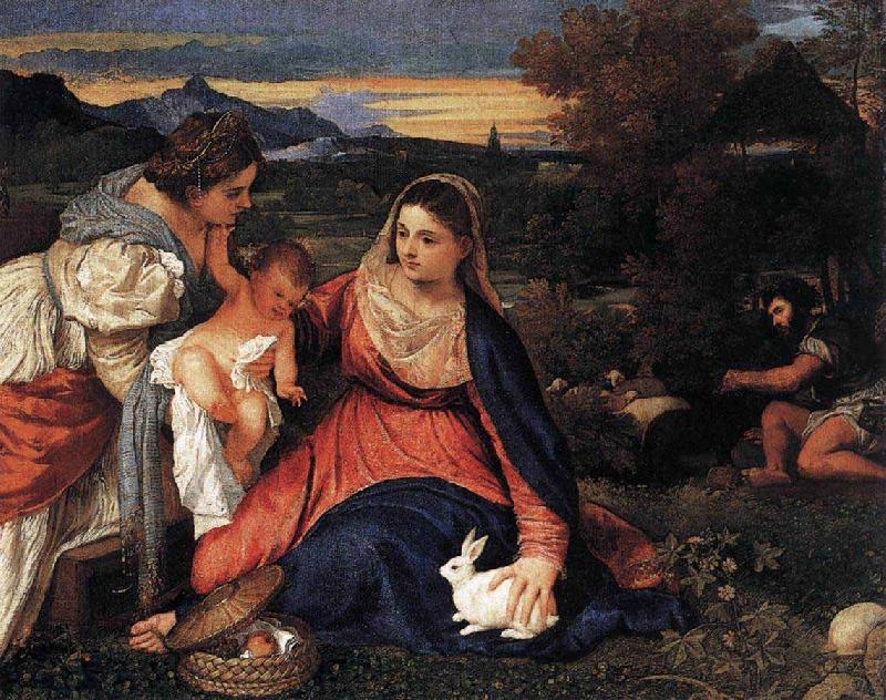 Titian Madonna of the Rabbit