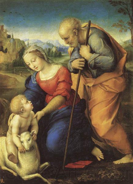 Raphael The Holy Family wtih a Lamb