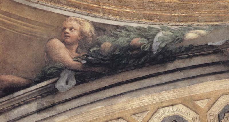 Correggio Detail of the putto to the side of the pendentive with Jerome and Matthew