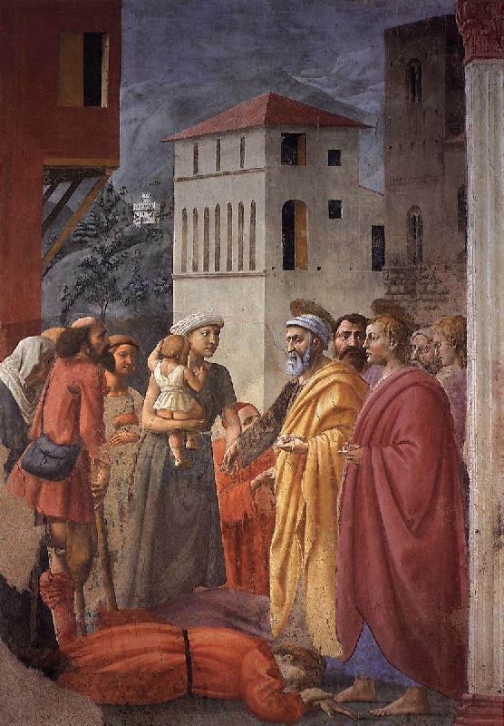 MASACCIO The Distribution of Alms and the Death of Ananias