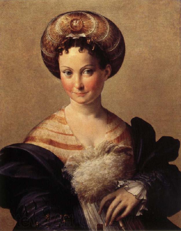 PARMIGIANINO Portrait of a Young Woman