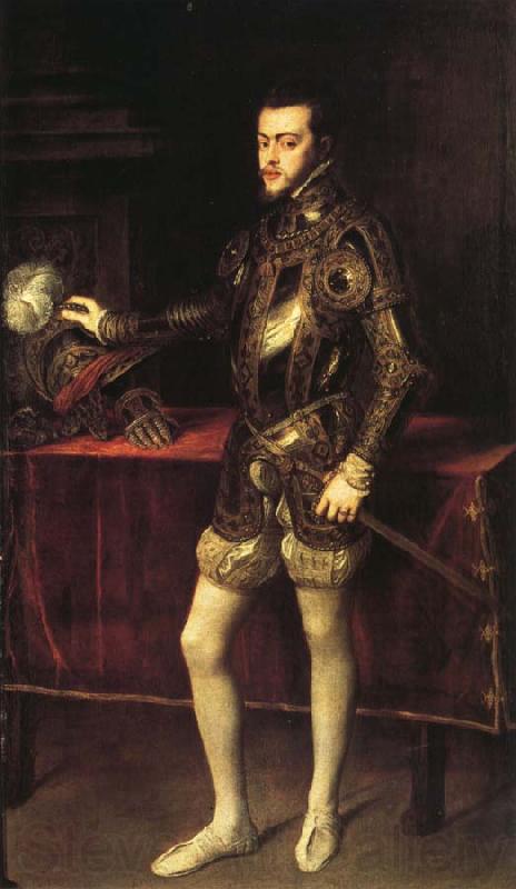 Titian Portrait of Philip II in Armor