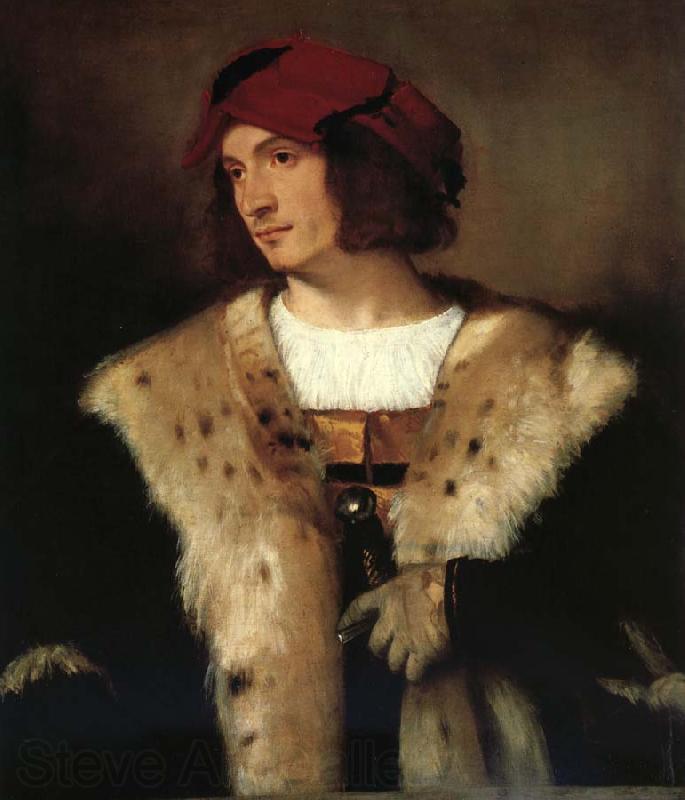 Titian Portrait of a man in a red cap